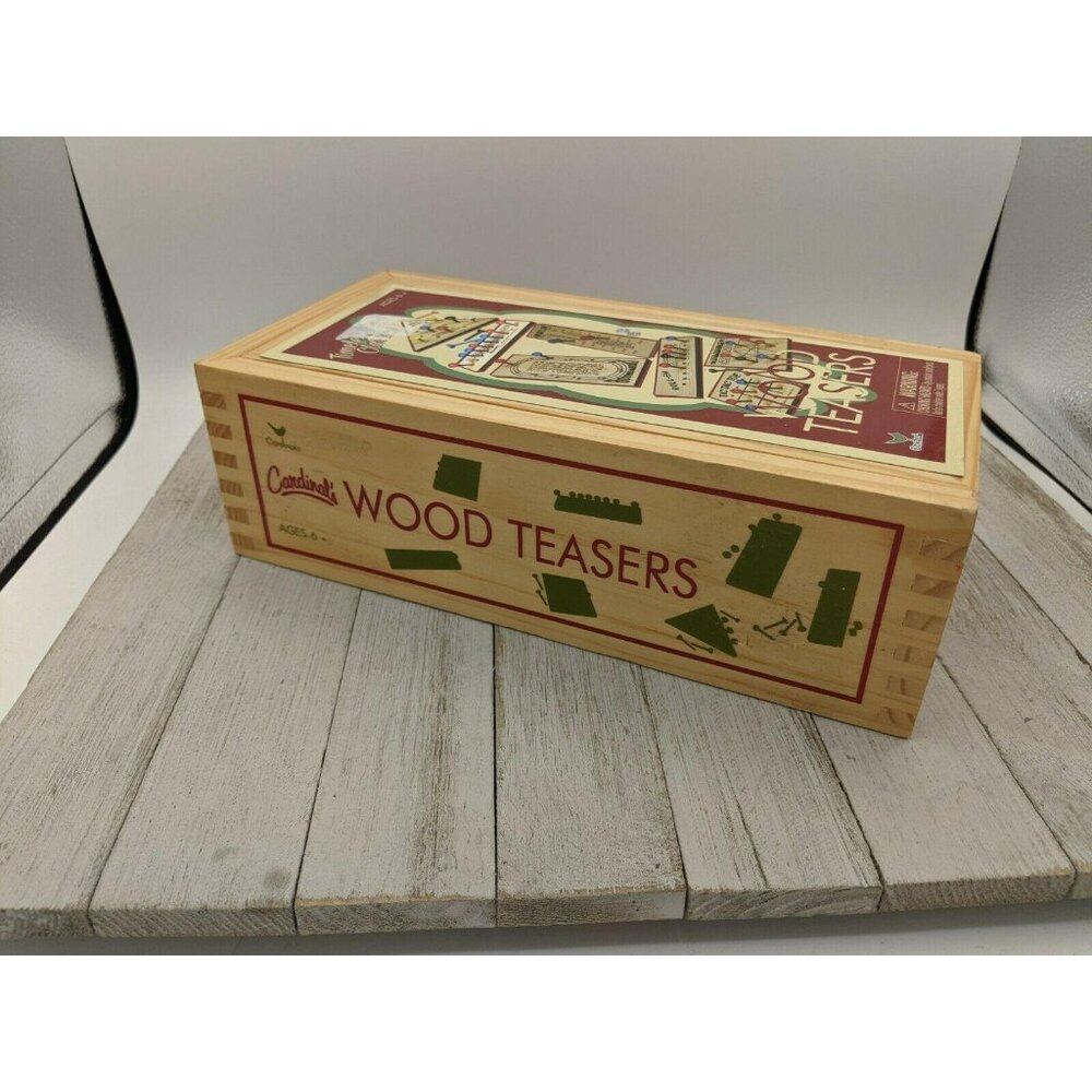 Cardinal's Wood Timeless Classic Wood Teasers Games Collection Wooden Puzzles